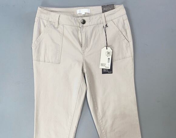 1822 Denim Pants - 1822 Denim 'Ankle Skinny' Super Soft Flap Pocket Stretch Chino Pants. Women's 8.